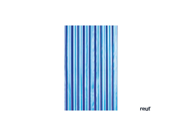 Aqualine Sprchový záves 180x180cm, vinyl, modrá, pruhy ZV011