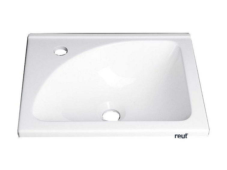 Aqualine Nábytkové umývadlo, mramor, 40x32cm, biela LM408