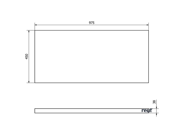 Aqualine VEGA dosky VEGA doska pod umývadlo 97,5x45cm, dub platin VG700