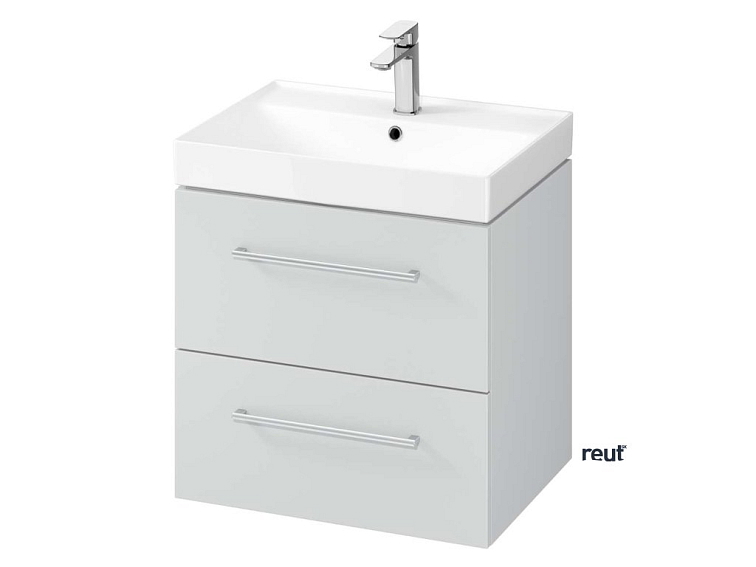 kielle Arkas I Skrinka vrátane umývadla, 60x57x44 cm, 2 zásuvky, sivá 50011S62