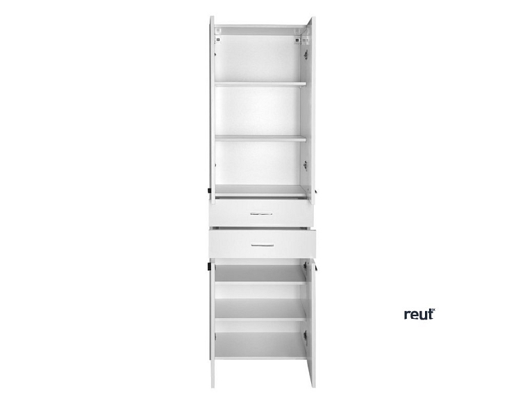 Aqualine ZOJA ZOJA/KERAMIA FRESH skrinka vysoká 50x184x29cm, biela, zásuvky 51291