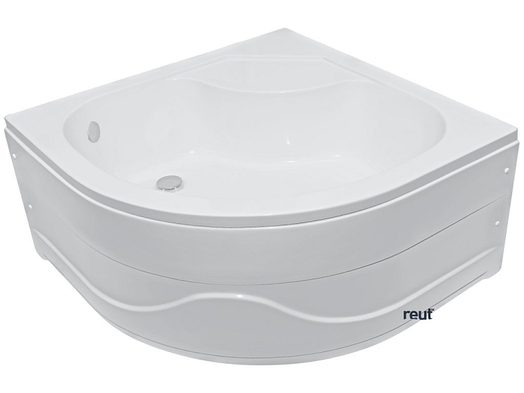 CA PLAST Sprchová vanička do bytového jadra Iris oblúk 90x90x47 cm R550 s prepadom