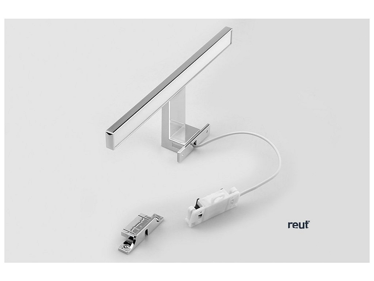 Aqualine SERAPA LED svietidlo 5W, 230V, 300x40x100mm, IP44, plast, chróm SA147