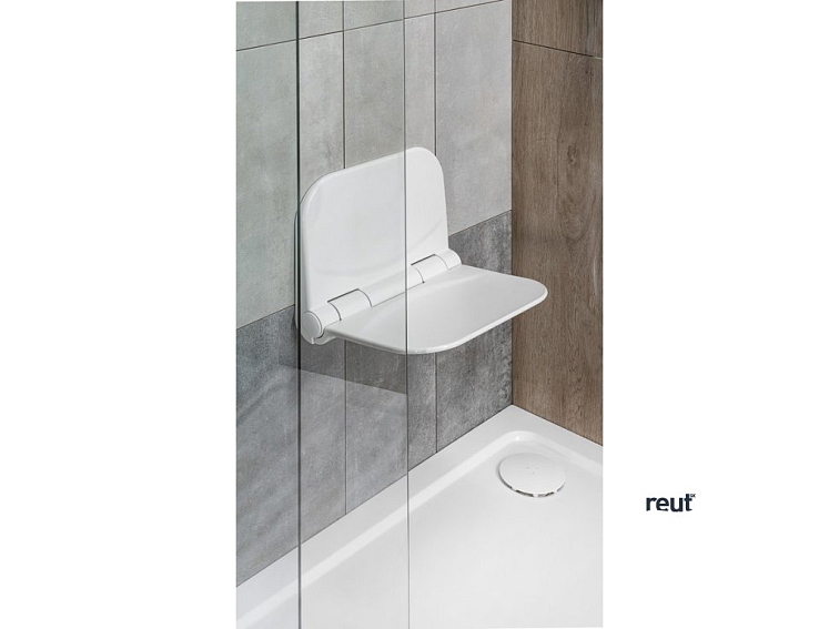 Aqualine DINO sklopné sprchové sedátko 37,5x29,5cm, biela DI82