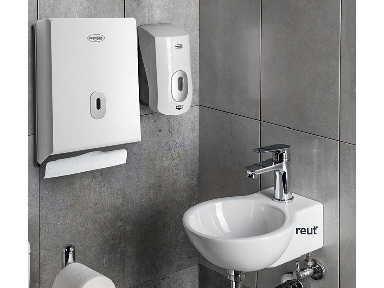 Aqualine EMIKO Dávkovač tekutého mydla na zavesenie 1000ml, biely 1319-73