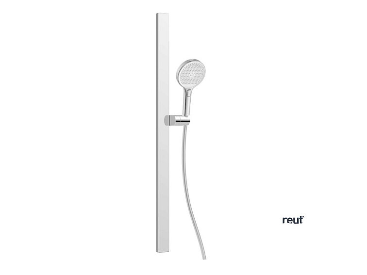 kielle Oudee Set sprchovej hlavice, tyče a hadice, chróm/biela 20402SE10