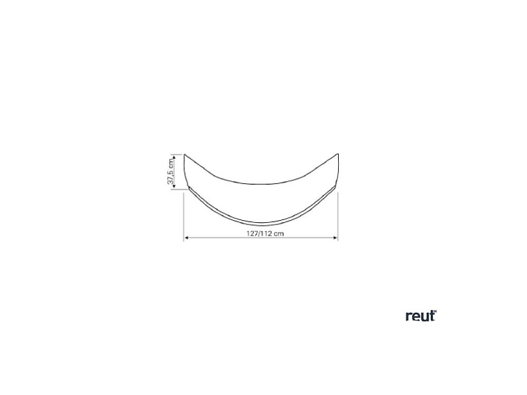Aqualine Panel čelný k hlbokej vaničke 80x80cm, výška 37,5cm, biela B83