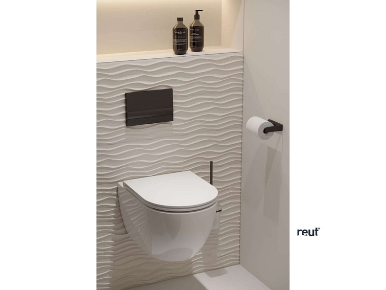 kielle Vega Držiak toaletného papiera, matná čierna 40418004