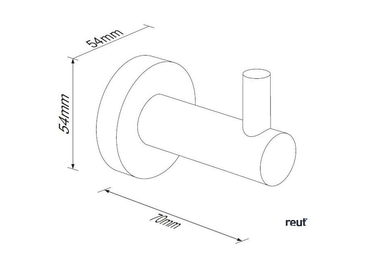 kielle Oudee Háčik jednoduchý, matná čierna 40602074