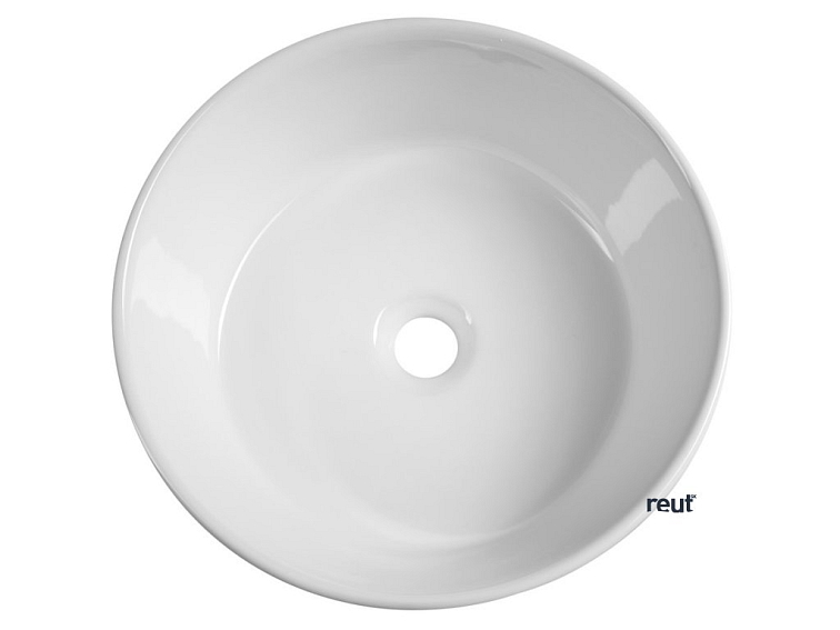 Aqualine Keramické umývadlo na dosku, priemer 40cm, biela 40150