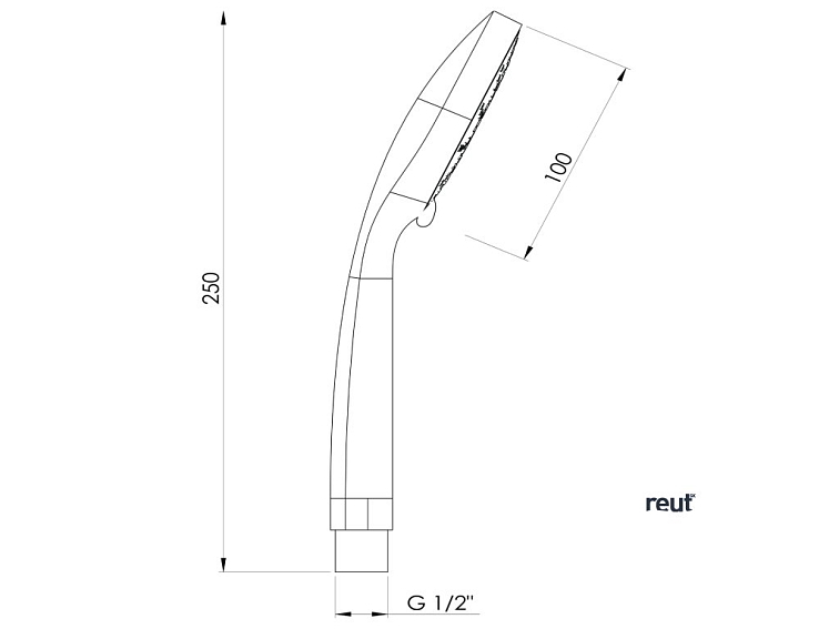 Aqualine Ručná masážna sprcha, 3 režimy, priemer 100mm, ABS/chróm SC089