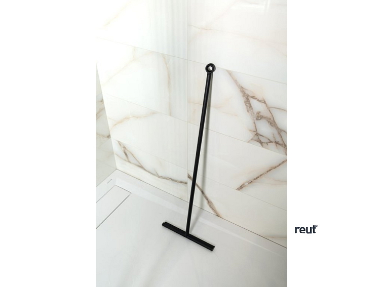 Aqualine Podlahová stierka 300x890mm, čierna SQ121B