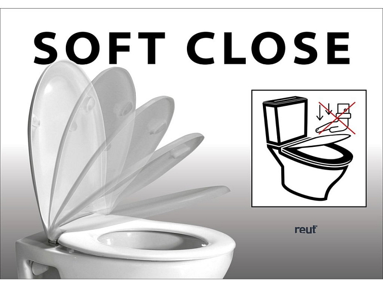 Aqualine DONA WC sedátko, Soft Close, Easy Take, biela FD121