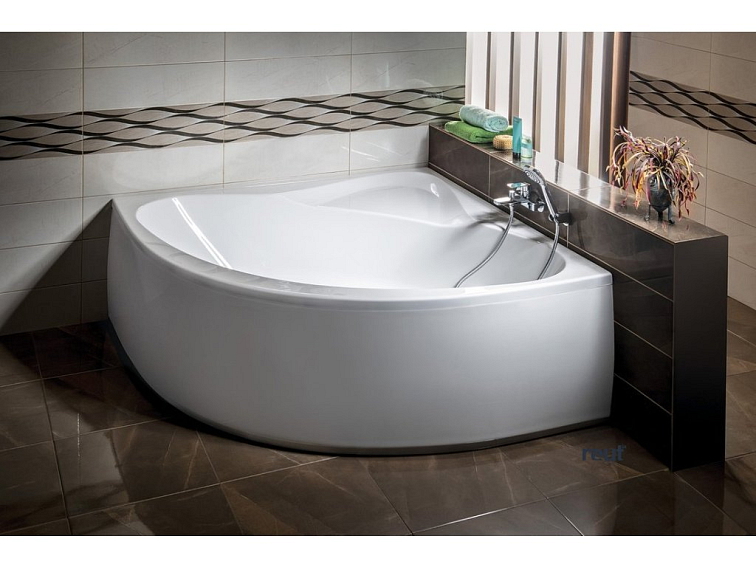 Aqualine DYJE rohová vaňa 150x150x41cm, biela A1550