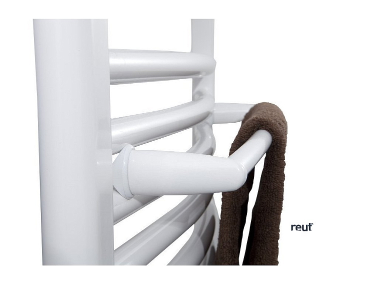 Aqualine Sušiak uterákov na vykurovacie telesá 43cm, oblý, biela IDO-50