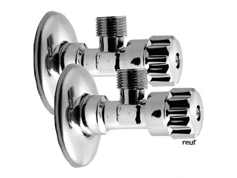 Aqualine MULTITURN rohový ventil 1/2"x3/8“, pár, chróm 5316