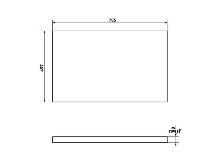 Aqualine ALTAIR doska pod umývadlo 78,5x45,7 cm, dub emporio AI880