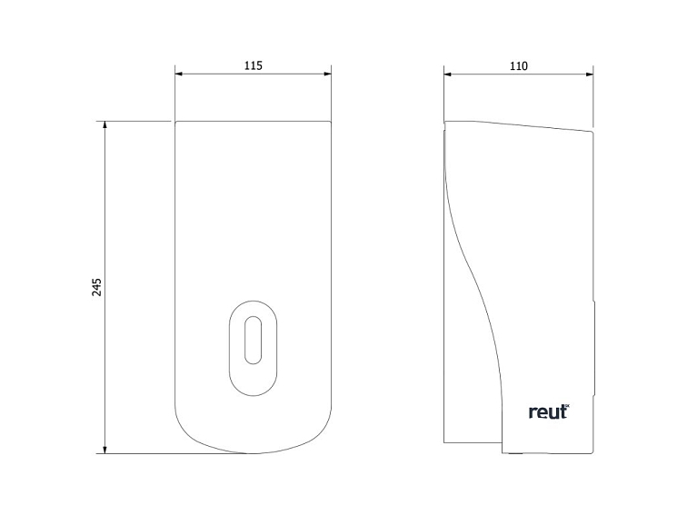 Aqualine EMIKO Dávkovač tekutého mydla na zavesenie 1000ml, biely 1319-73