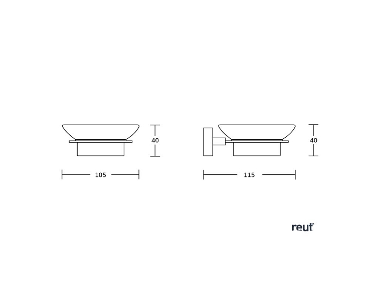 Aqualine APOLLO mydeľnička, mliečne sklo, chróm 1416-02