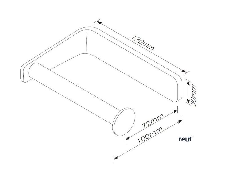 kielle Vega Držiak toaletného papiera, chróm 40418000