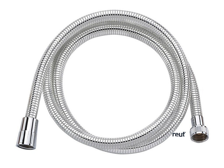 Aqualine LASER plastová sprchová hadica, 150cm, chróm/biela 11150