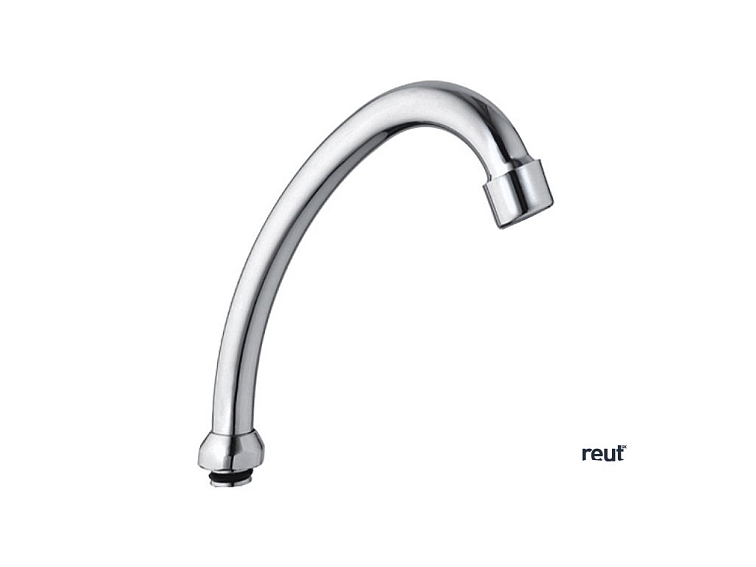 Aqualine Univerzálne výtokové ramienko k batérii, 135mm, typ-J, chróm 15J130