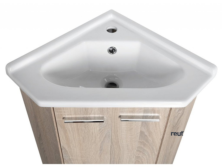 Aqualine ZOJA umývadlová skrinka 39x74x39cm, dub platin 50344