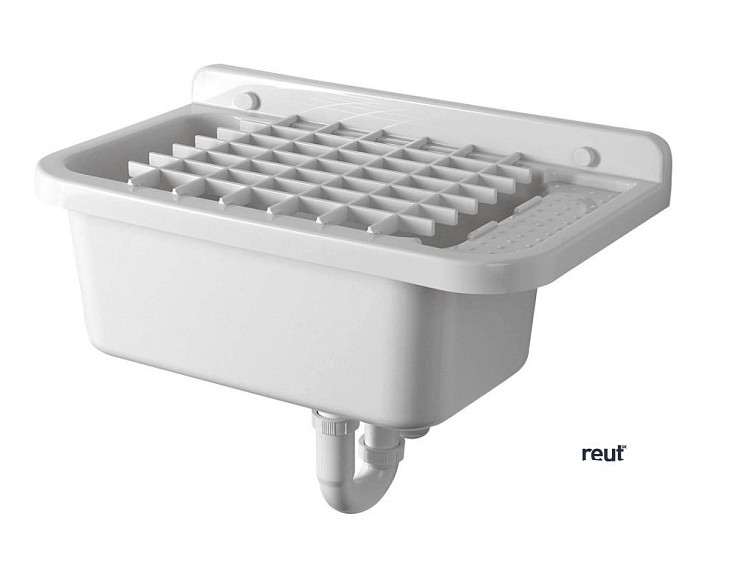 Aqualine Závesná výlevka s odkladacou plochou 60x34cm, plast, biela PI5060