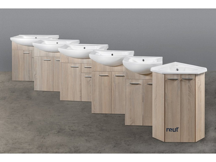 Aqualine ZOJA DINO skrinka pod umývadlo 50x30x50cm, biela 57030