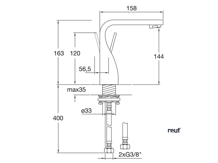 Steinberg 230 Umývadlová batéria, chróm 2 301 010