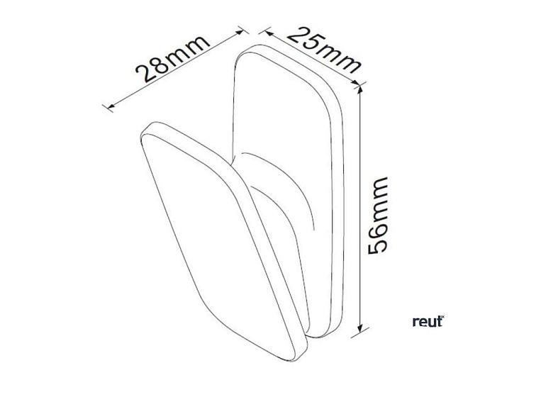 kielle Vega Háčik jednoduchý, chróm 40618000