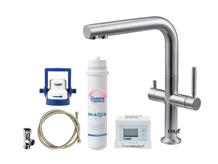 kielle Wimeo Drezová batéria vrátane filtrácie, brúsená nerezová 10525SFI85