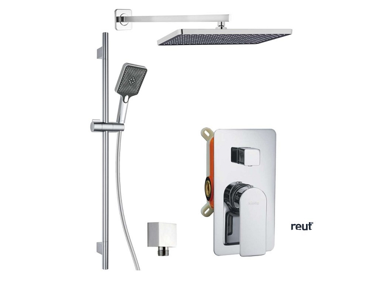 kielle Vega Sprchový set s batériou pod omietku, na 2 spotrebiče, s príslušenstvom a telesom, chróm 20618SP10