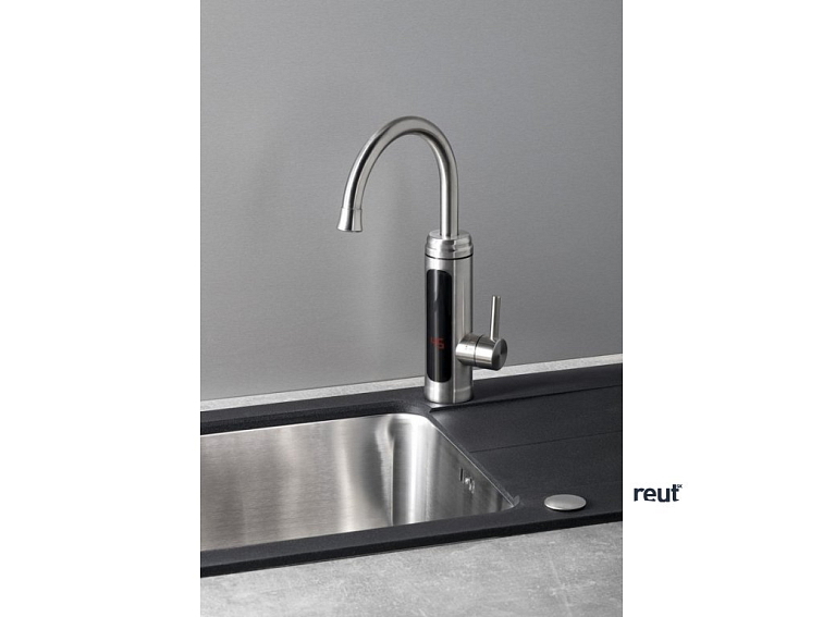 Aqualine Elektrická batéria s prietokovým ohrievačom vody, 230V, 3 kW, nerez RT2009