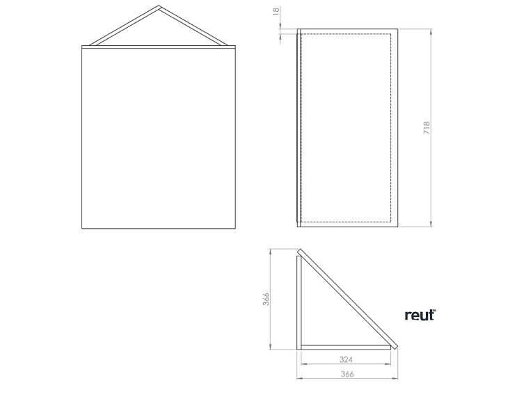 Aqualine ZOJA ZOJA/KERAMIA FRESH skrinka zrkadlová rohová 35x78x35cm, biela 50352