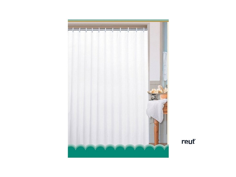 Aqualine Záves 180x200cm, polyester, jednofarebný, biela 0201104 B