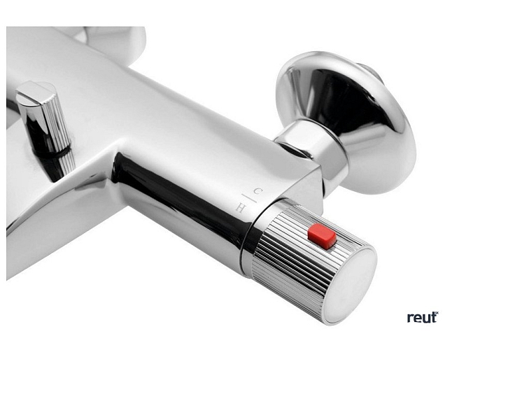 Aqualine ACTION nástenná vaňová termostatická batéria, chróm MB106