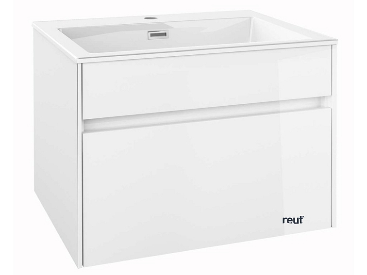 kielle Nefia Skrinka s umývadlom 60 cm, lesklá biela 50027S600