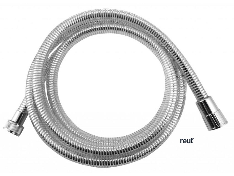 Aqualine LASER plastová sprchová hadica, 200cm, chróm/biela 11200