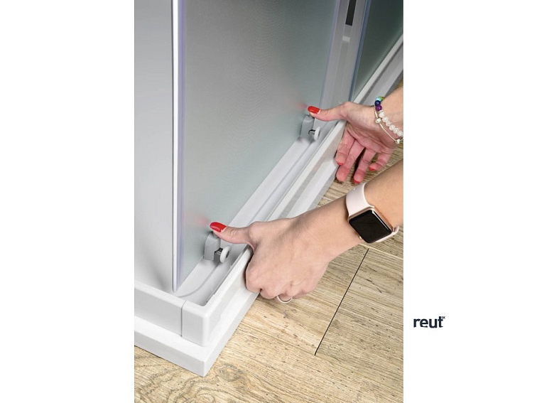 Aqualine ALAIN štvorcová sprchová zástena, 900x900mm, sklo Brick BTQ900