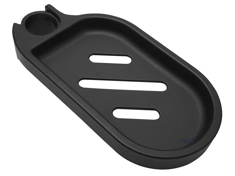 Aqualine Mydeľnička pre sprchovú tyč 25mm, ABS/čierna mat NDSL435-2