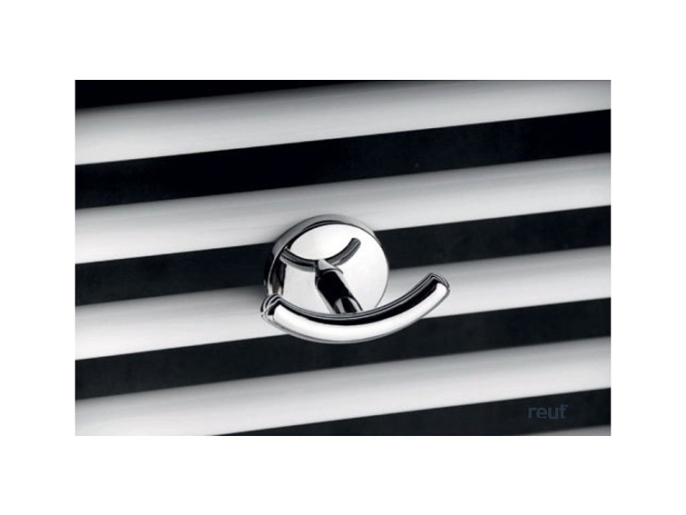 Aqualine Dvojháčik pre rovné a oblé vykurovacie telesá, chróm 1801-23