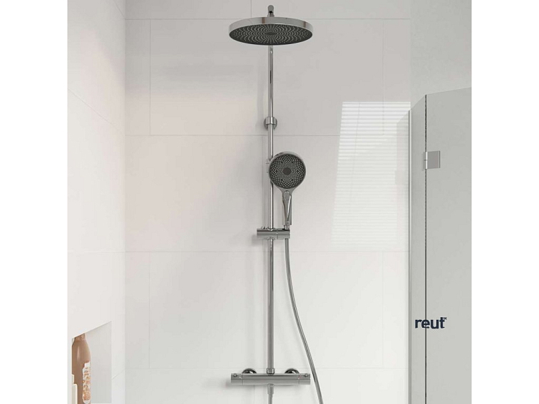 kielle Oudee Sprchový set s termostatom, 26 cm, 3 prúdy, chróm 20602010