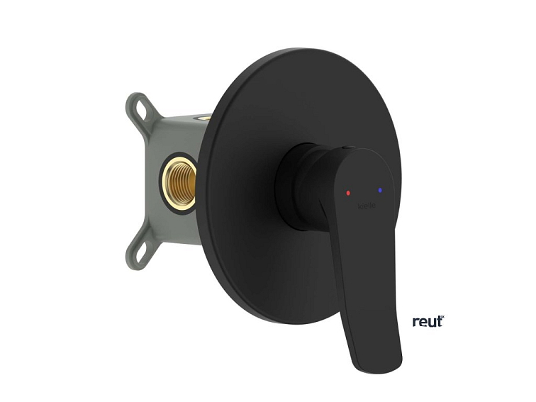 kielle Nefia Batéria pod omietku na 1 spotrebič, s telesom, matná čierna 10227204