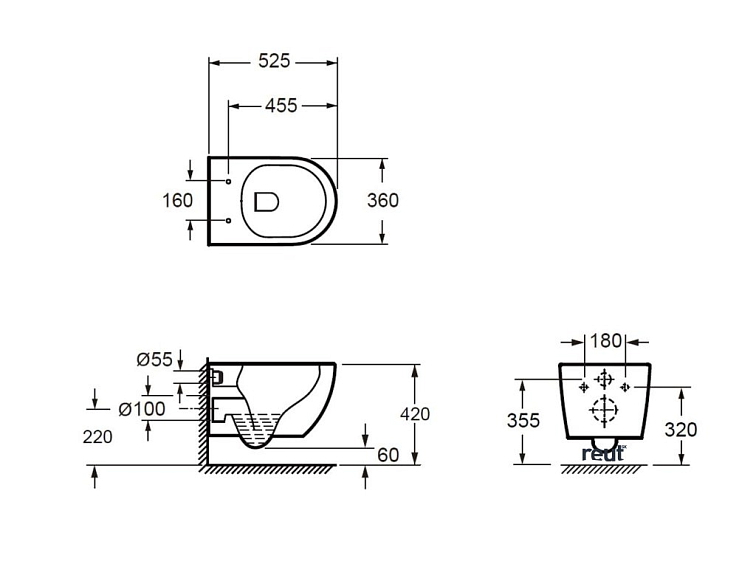 kielle Oudee Závesné WC s doskou SoftClose, Rimless Vortex+, biela 30102006
