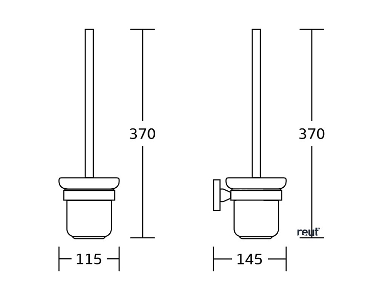 Aqualine SAMBA WC kefa závesna, mliečne sklo, čierny mat SB208