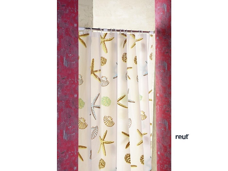 Aqualine Sprchový záves 180x200cm, vinyl, hviezdica ZV016