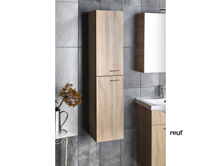 Aqualine ZOJA/KERAMIA FRESH skrinka vysoká 30x140x20cm, dub platin 51157