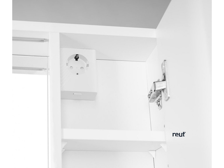 Aqualine ZOJA & KERAMIA FRESH GALERKY ZOJA/KERAMIA FRESH STRIP galérka s LED osvetlením, 60x60x14cm, pravá, biela 45022S