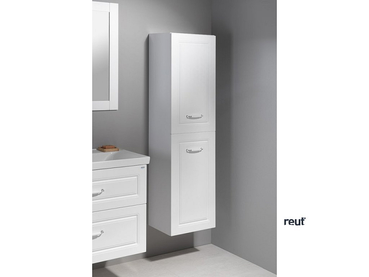 Aqualine FAVOLO skrinka vysoká s košom 40x150x31cm, biela mat FV160